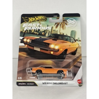 Hot Wheels 1:64 Fast Furious Premium  - Dodge Challenger R/T 1970 orange